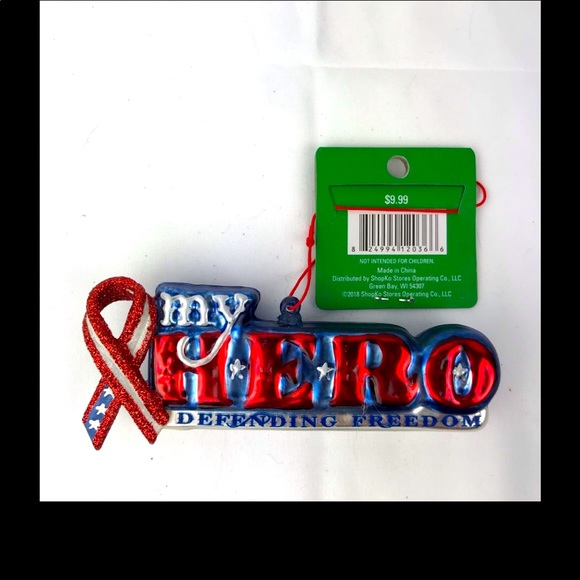 My Hero Defending Freedom Ornament - Picture 2 of 5